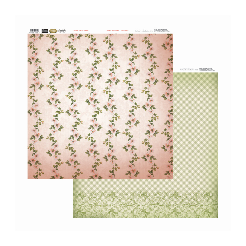 Con Line Of FlowersSold in Packs of 10 Sheets