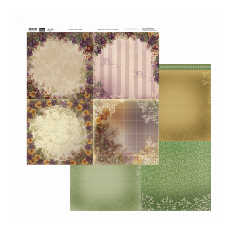 Con Floral BouquetSold in Packs of 10 Sheets
