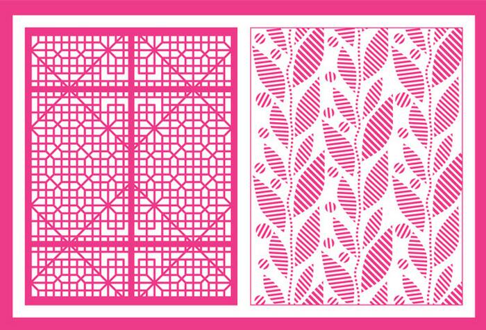 Craft Concepts Autumn Screen A2 Embossing Folder