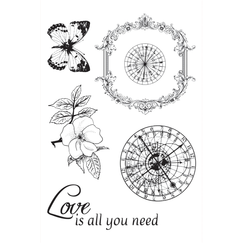 Ultimate Crafts Timeless Garden stamp set