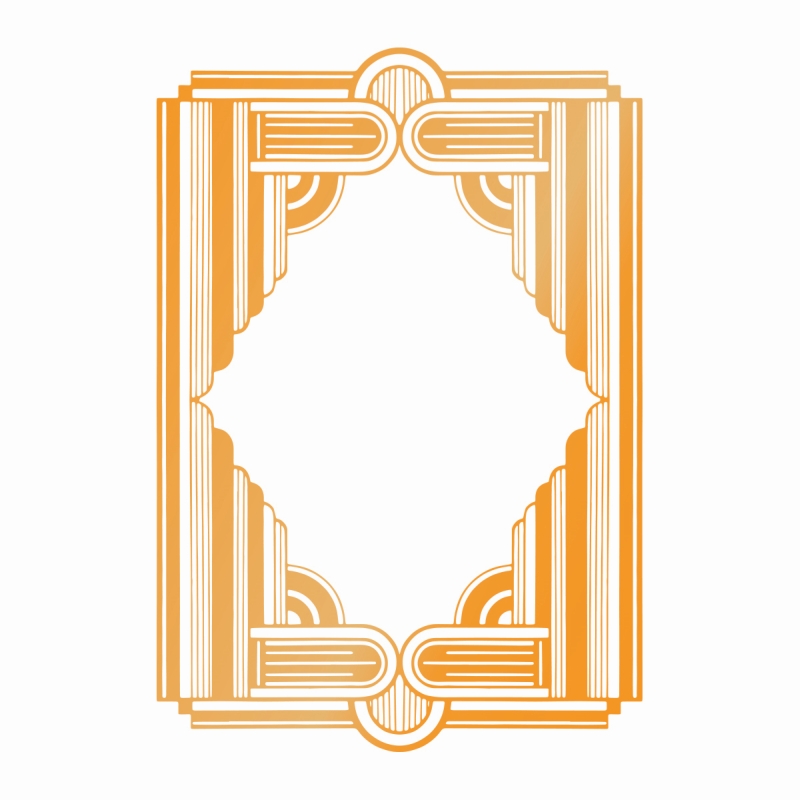 CON Framed Columns Hotfoil Stamp