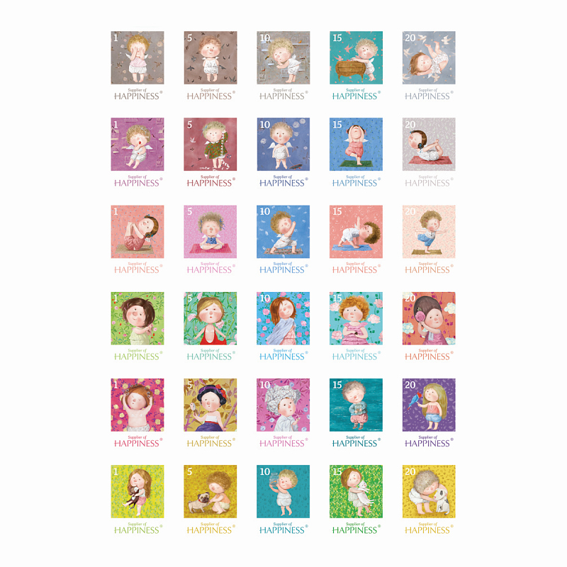 CONS A4 Stamp Stickers (30pc)