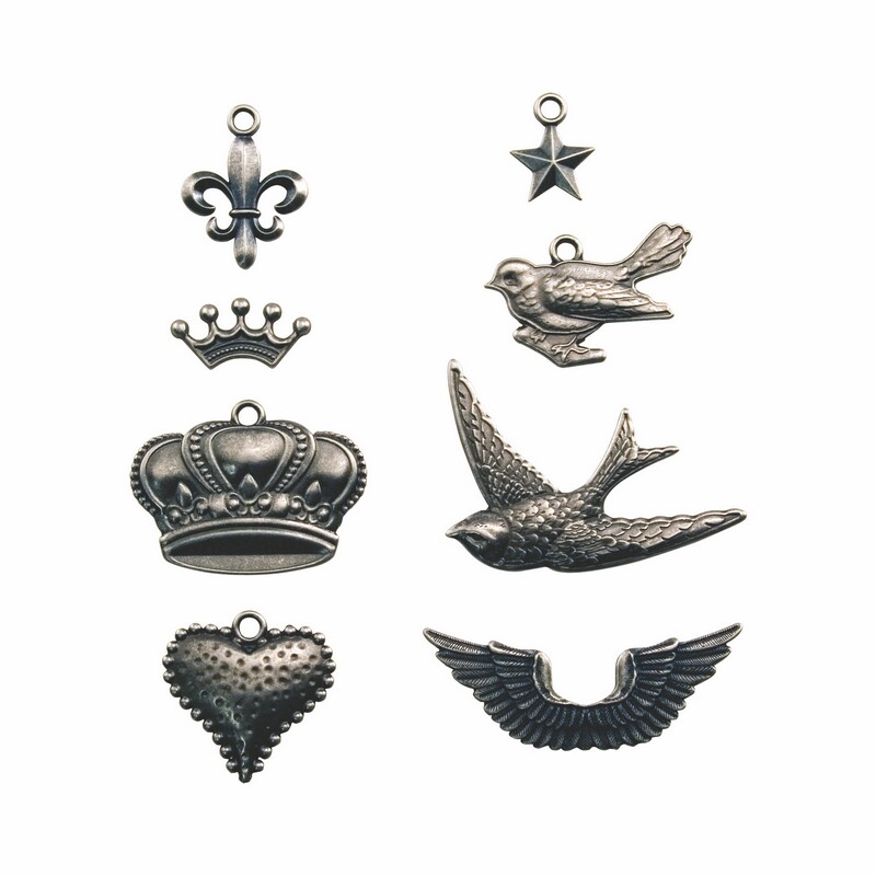 Tim Holtz Adornments (8 pack) - Clearance