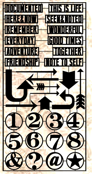 Tim Holtz Alpha Parts, Framed