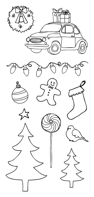 Christmas Clear Stamp set