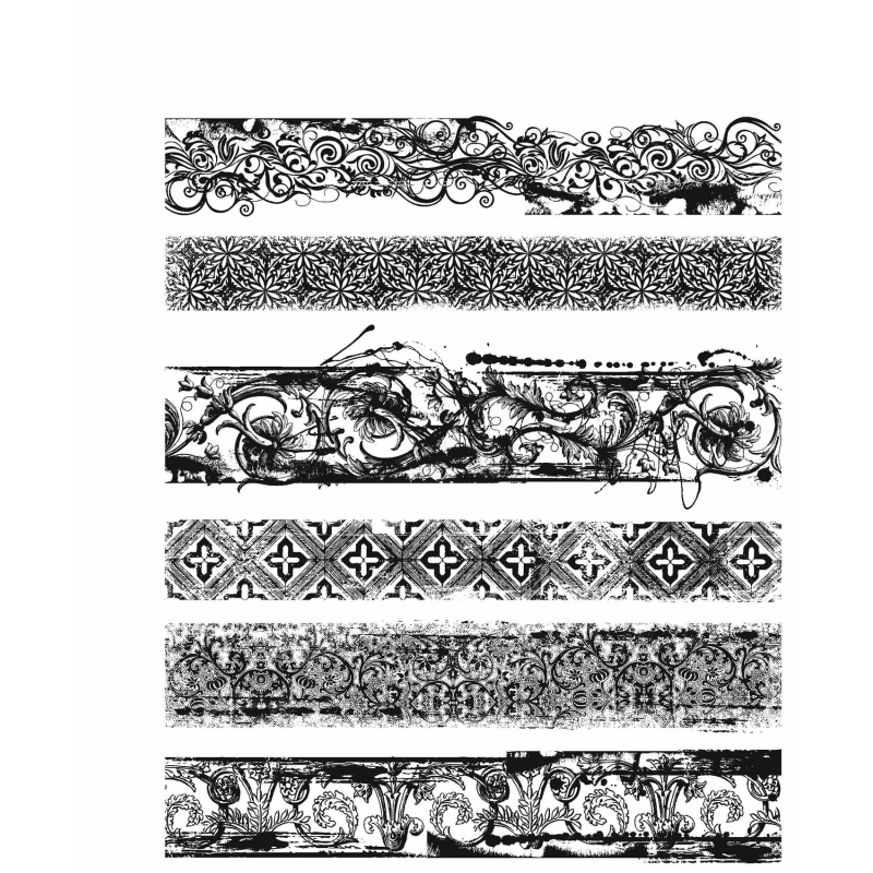 Tim Holtz Cling Stamps - Eclectic Edges