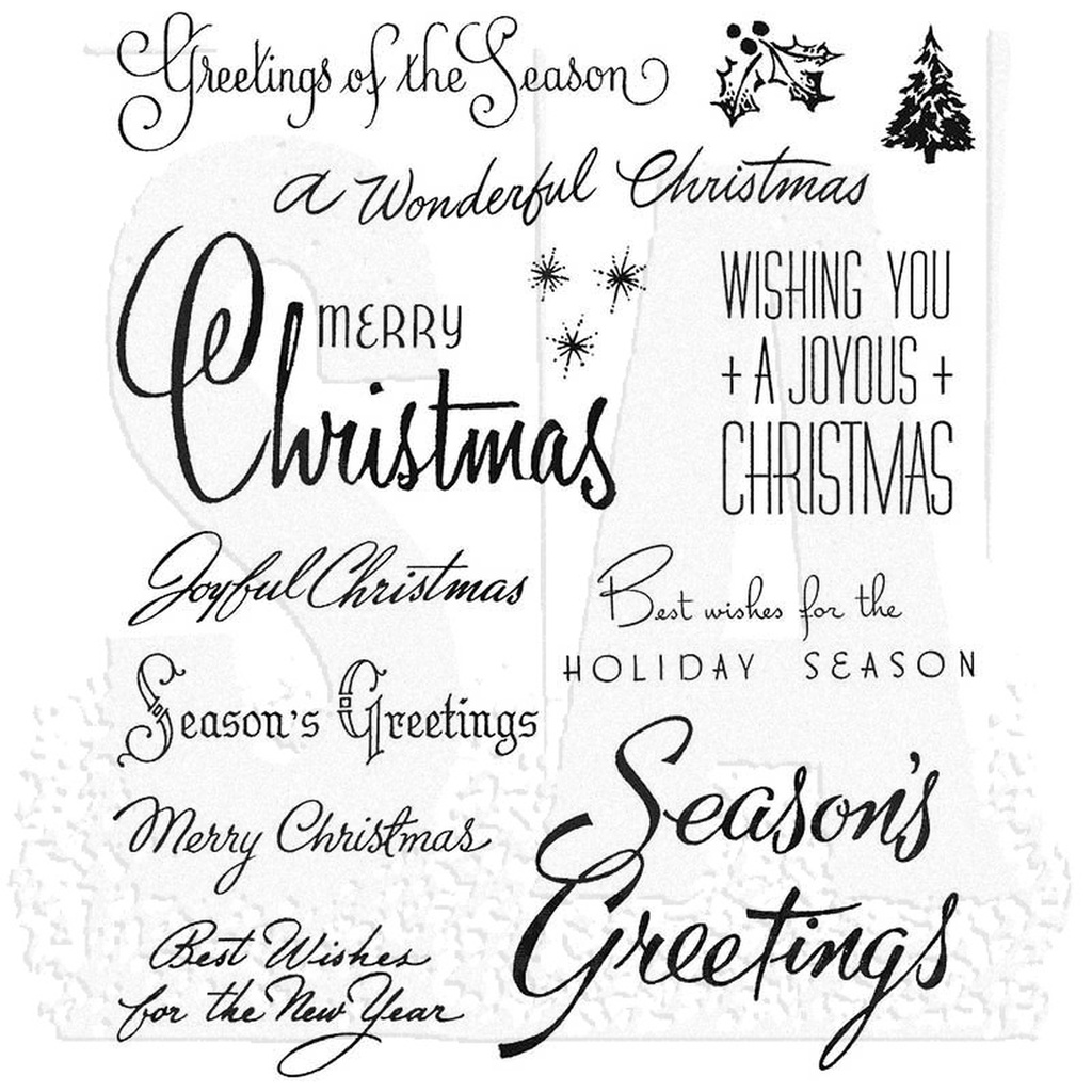 Christmas Time 3 Cling Stamps