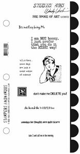 She Spoke Of Art Cling Stamp