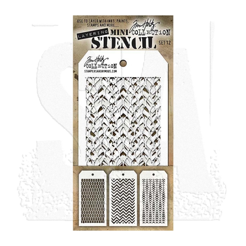 Mini Layering Stencil Set 12