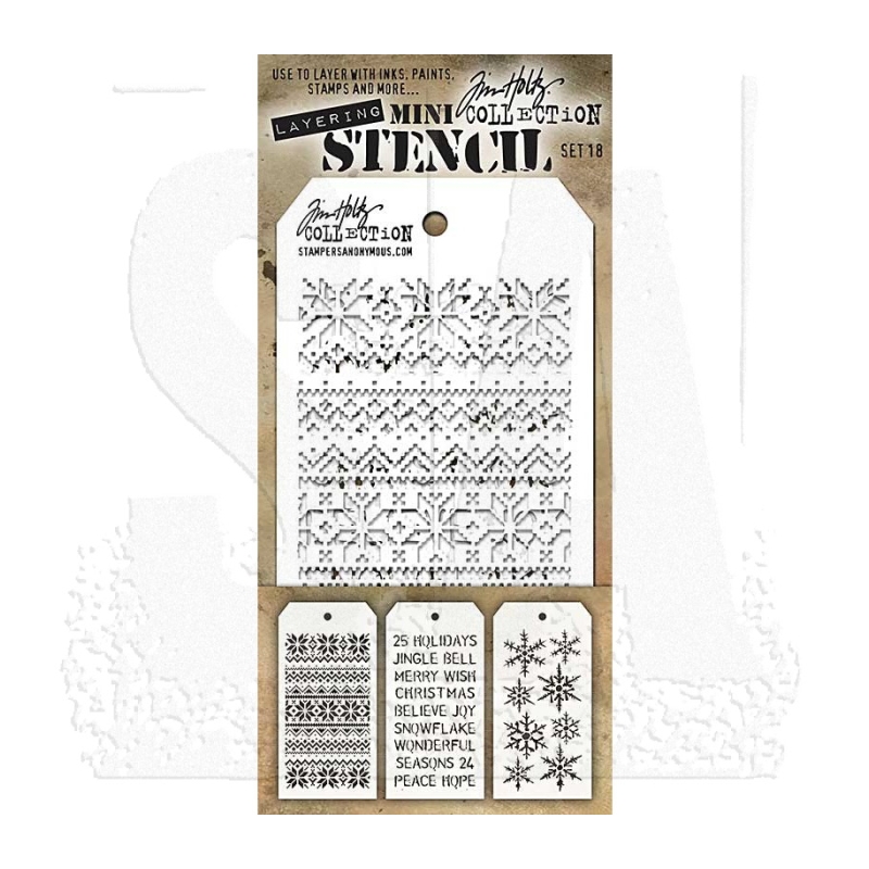 Mini Layering Stencil Set 18