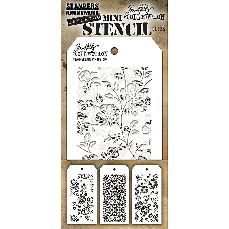 Tim Holtz Mini Layering Stencil Set #25