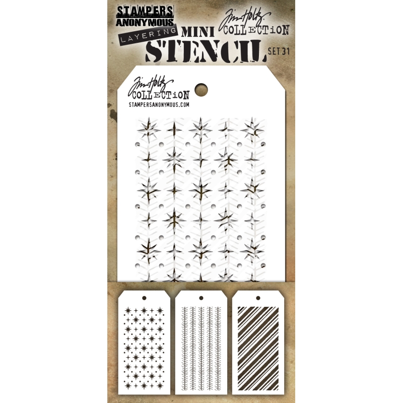Tim Holtz Mini Layering Stencil Set #31