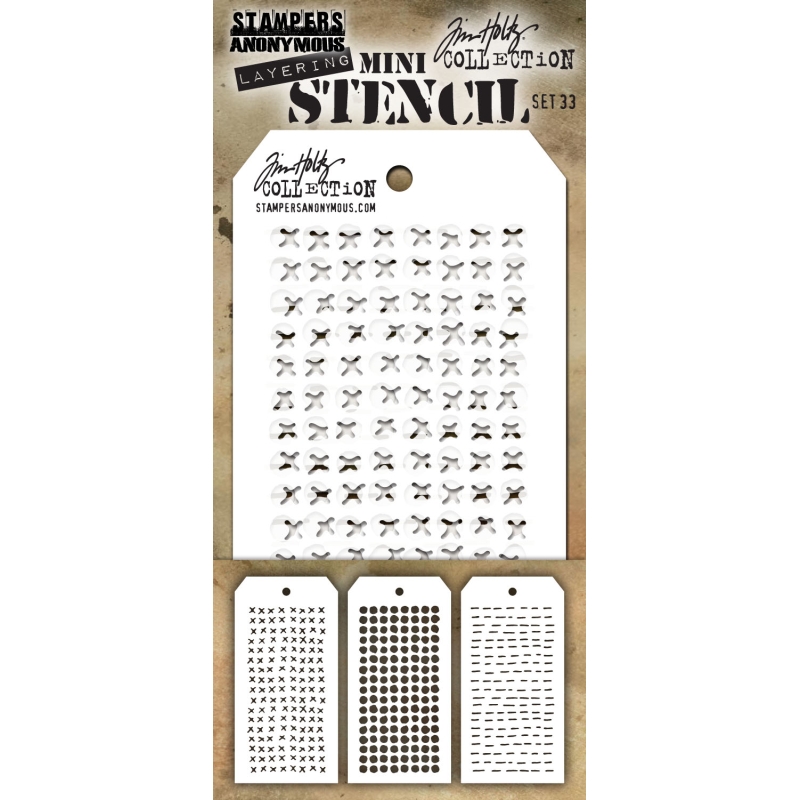 Tim Holtz Mini Layering Stencil Set #33