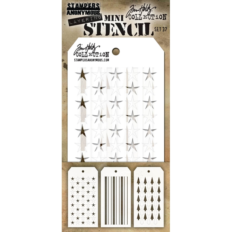 Tim Holtz Mini Layering Stencil Set #37