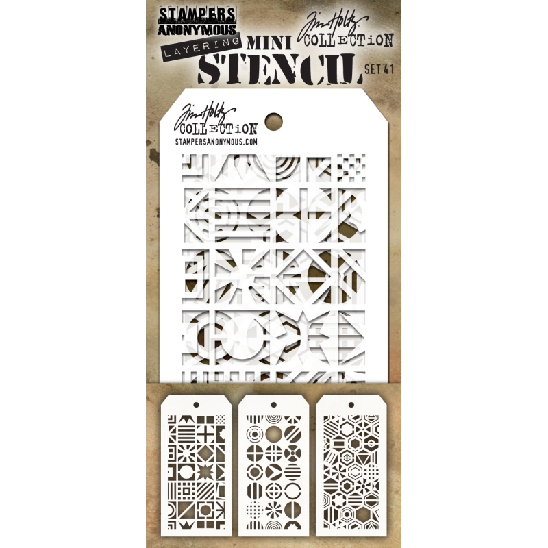Mini Layering Stencil Set 41 Stencils