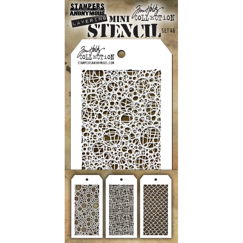 Tim Holtz Mini Layering Stencil Set #46