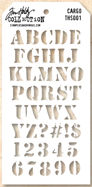 Tim Holtz Layering Stencil - Cargo