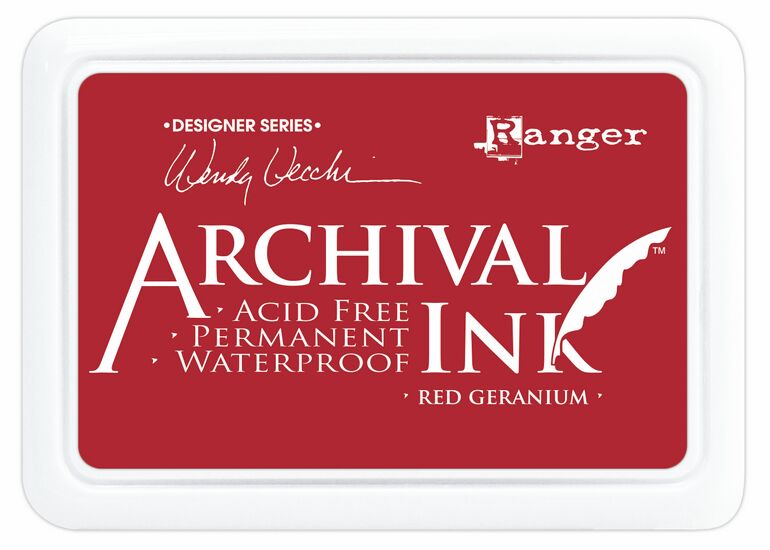 Archival Ink Pad Red Geranium