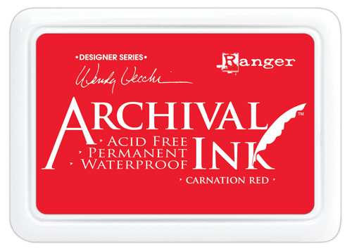 Archival Ink Pad Carnation Red