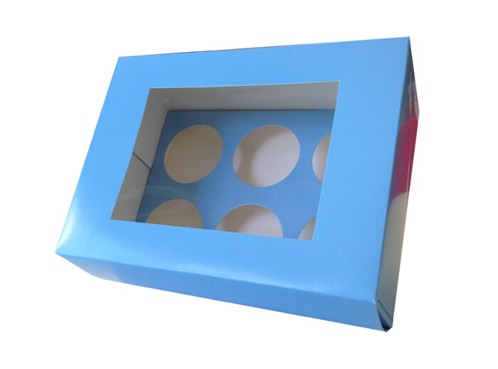 One Blue Cupcake Box