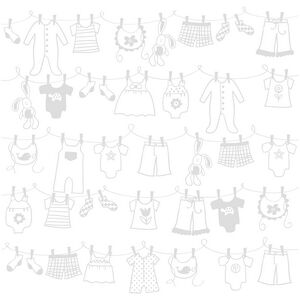 12x12 Clothesline Lily White