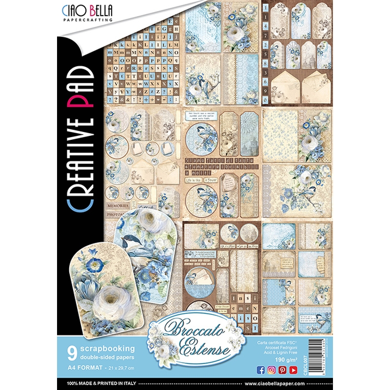 A4 Creative Pad Broccato Estense