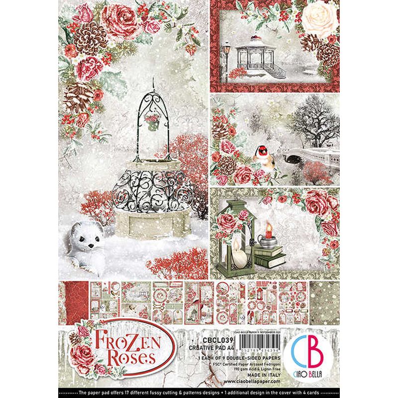 A4 Creative Pad Frozen Roses 