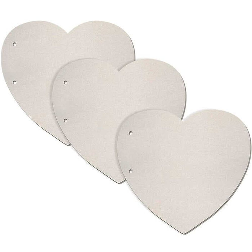 Chipboard Page Set 3 Heart Shaped