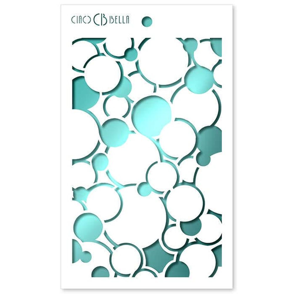 Ciao Bella Texture Stencil 5" x 8" - Bubbles