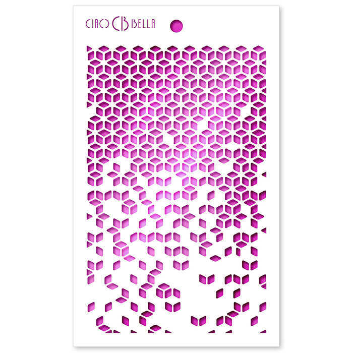 Ciao Bella Paper - Stencil Cubes 5"x8" Stencil