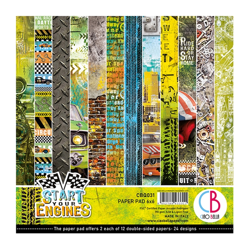 6"x6" Paper Pad Start Your Engines