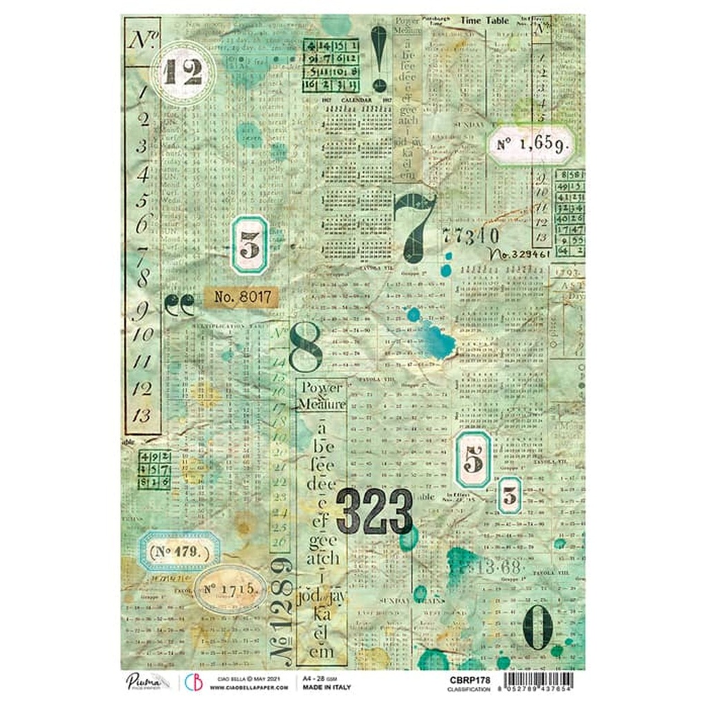 Ciao Bella Paper - Classification A4 rice paper (SINGLE Sheet)
