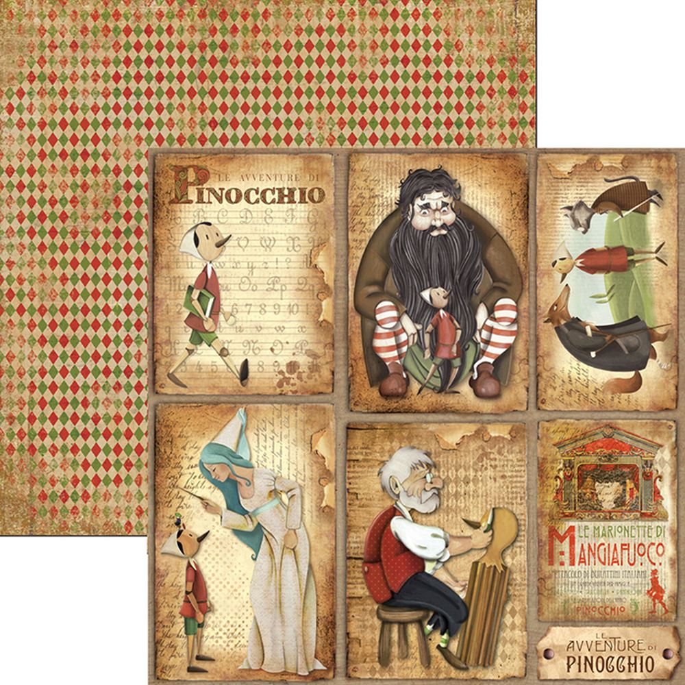 12"x12" Sheets x10 Pinocchio cards
