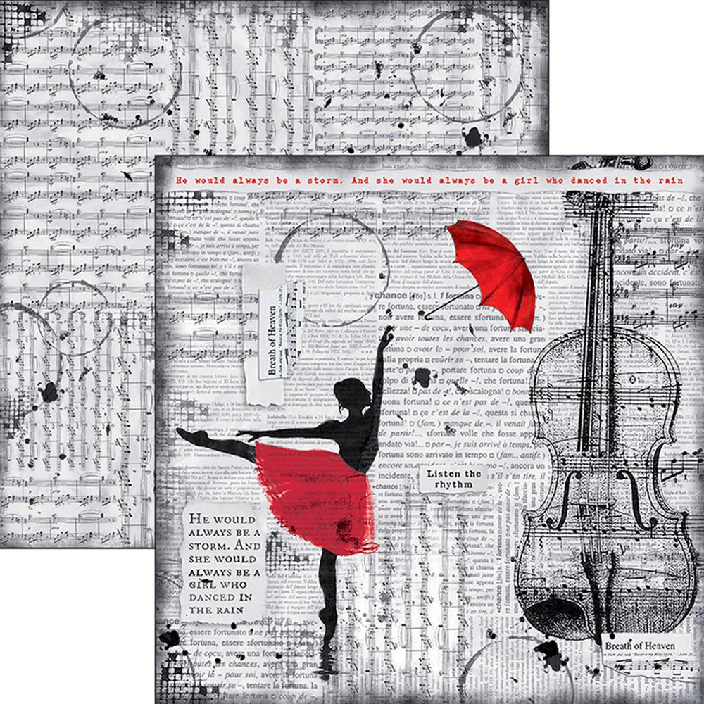 Ciao Bella Paper - Listen The Rhythm 12"x12" (x10)