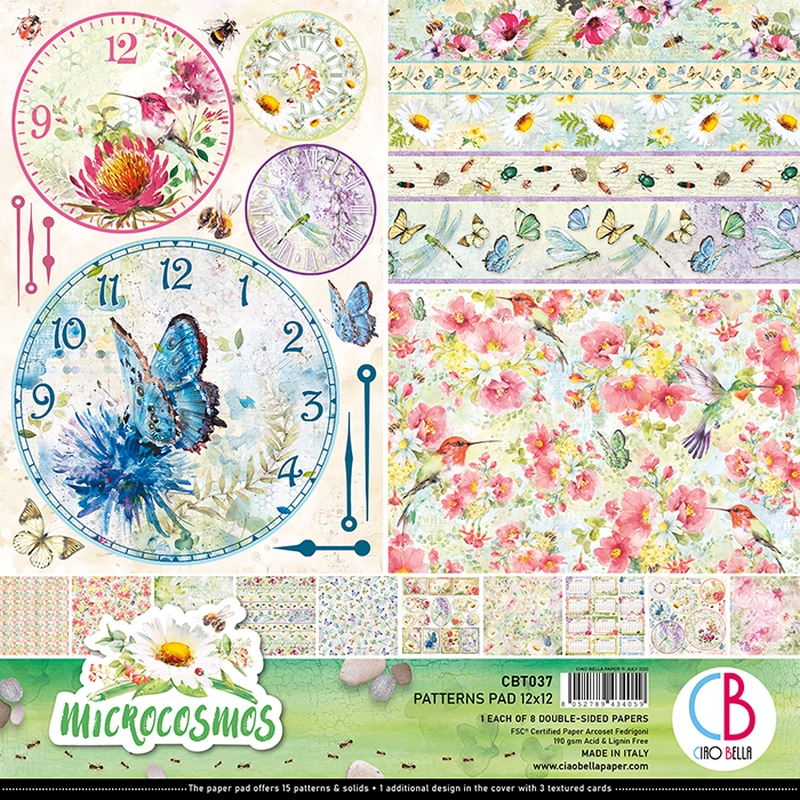 12"x12" Patterns Pad Microcosmos Double-Sided