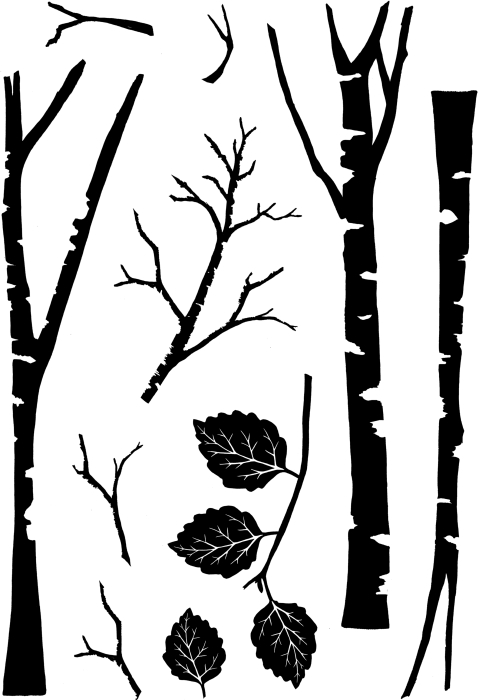 Tall Trees Clear Stamp Set
