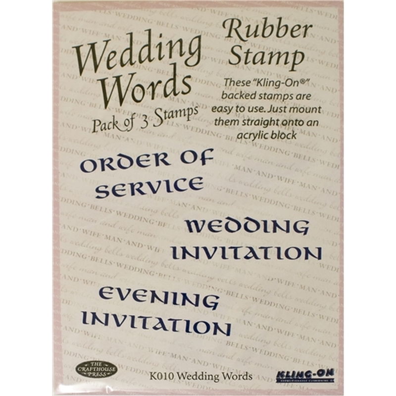 Wedding Words stamps set