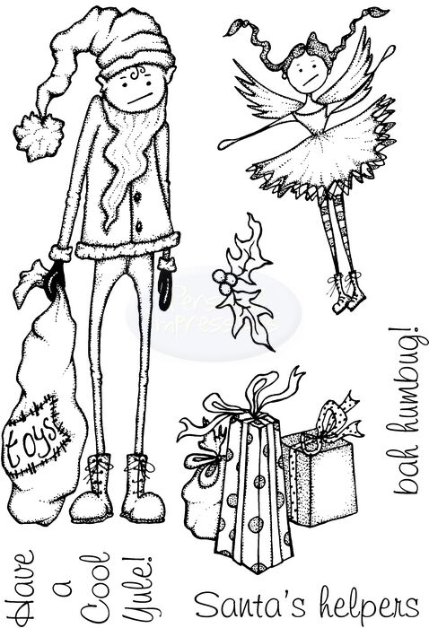 Lindsay Mason Santa's Helpers stamp set