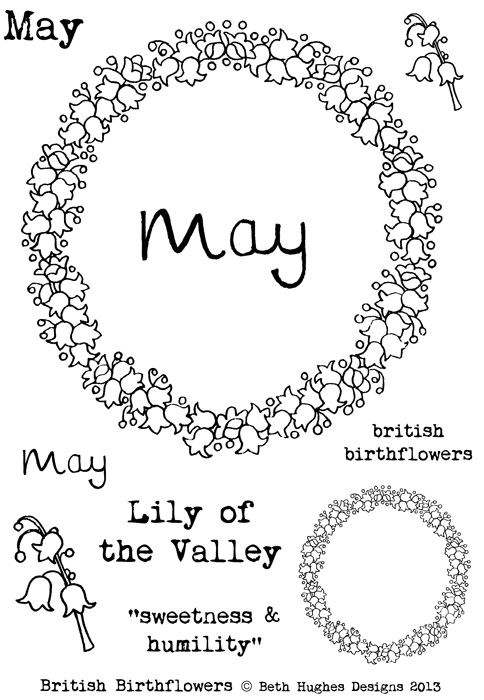 BH British Birthflowers May