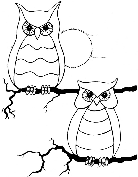 LM Zentangle Owl Buddies