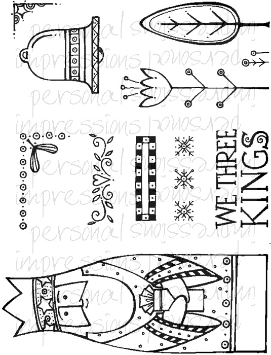 Cathie Shuttleworth We Three Kings stamp set