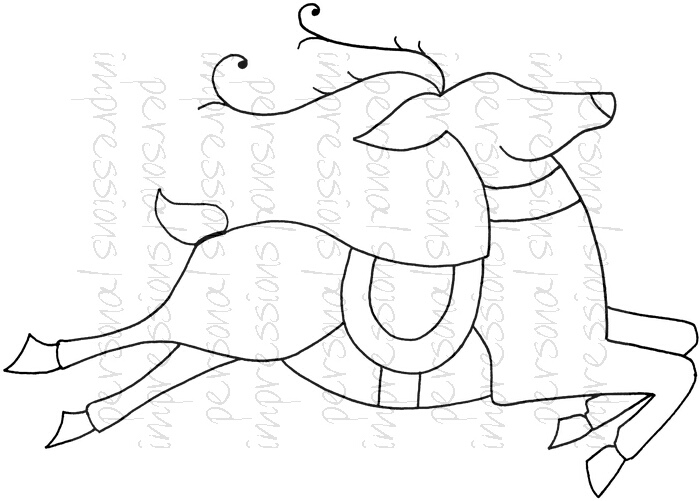 Lindsay Mason Zendoodle Reindeer stamp set