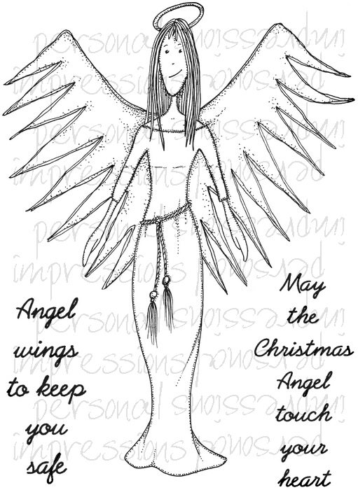 Lindsay Mason Doo Lally Pip Angel Wings stamp set