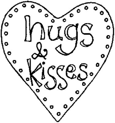 BH Hugs & Kisses ClearStamp2x2