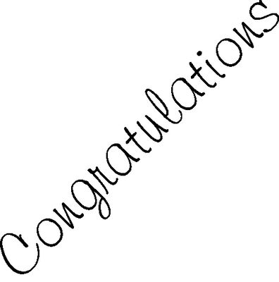 Congratulations Clear Stmp 2x2