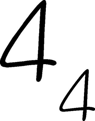 Number 4 Tinchie stamp set