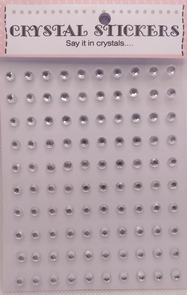 Clear 100 Extra Large Diamond Studs Sold in single strips