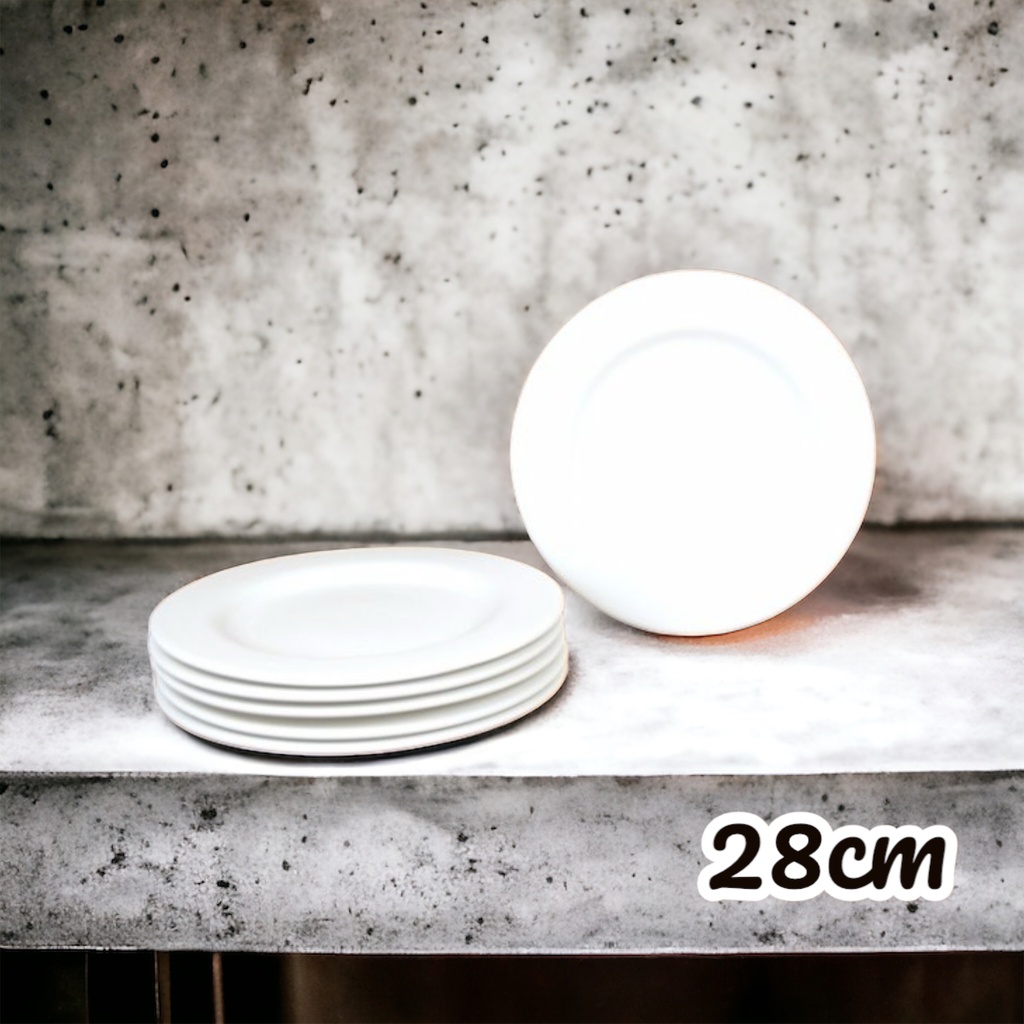 Rimmed Plate 28cm (carton of 6)