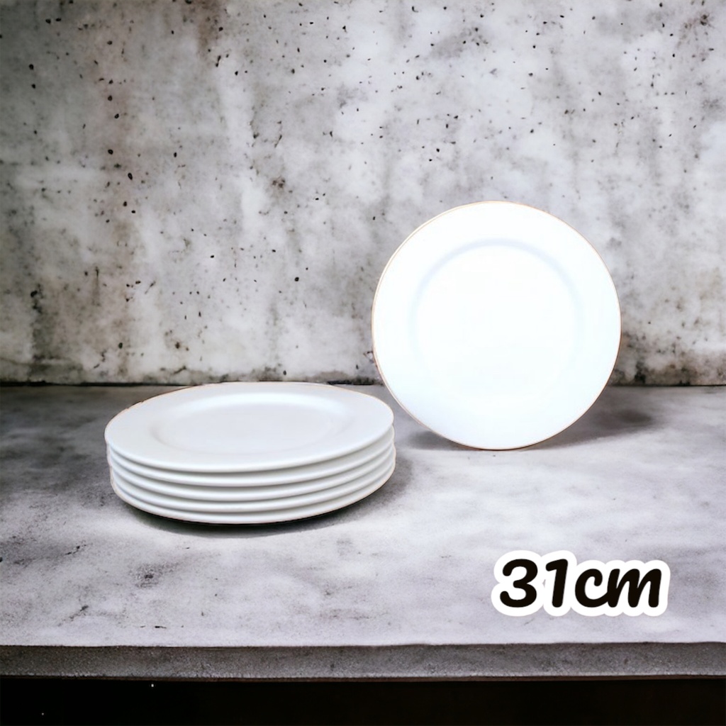 Rimmed Plate 31cm (carton of 6)