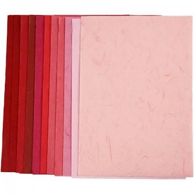 Creativ - Straw Silk Mulberry Paper - Red Harmony (30 Sheets)